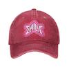 Emilia Mernes Pink Logo Unisex Baseball Caps Distressed Denim Caps Hat Vintage Outdoor Workouts Unstructured Soft Snapback Hat