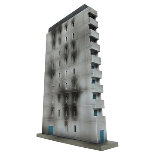 

Tomytec 1/144 DioColle Combat Series DCM15 Assault City B Urban Hotel Pre-painted Plastic Model 315629