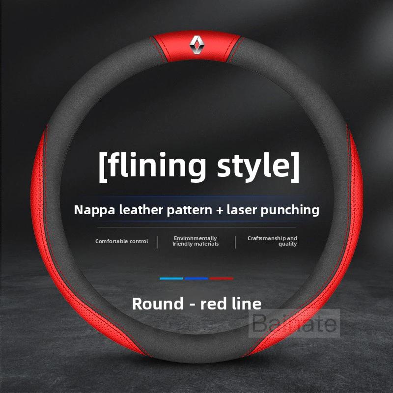 Pro Renault 2026 Nové poklice pro Renault Megane Clio Kadjar Arkana Captur Twingo Talisman Logan Duster Kožený volant do auta