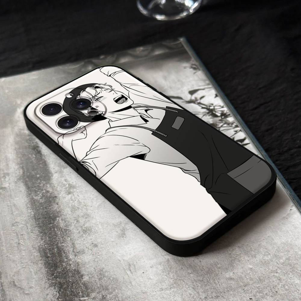 Yaoi BJ Anime Alex Etui na Telefon Dla IPhone 17,16,15,14,13,12,11 Plus,Pro,Max,XR,XS,X,7,8 Plus,Mini Czarne Silikonowe Miękkie
