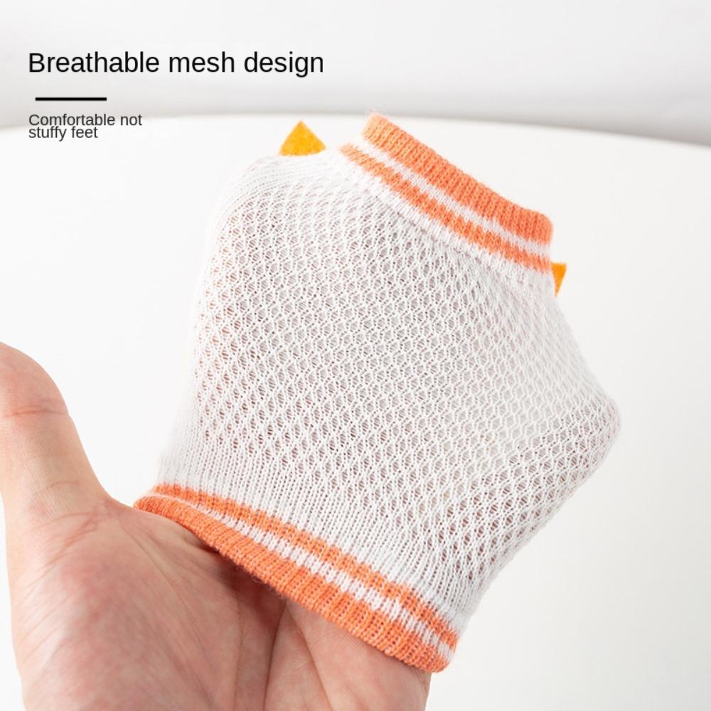 Reticular Baby Cartoon Knee Pads Cotton Polyester Crawling Toddler Protector