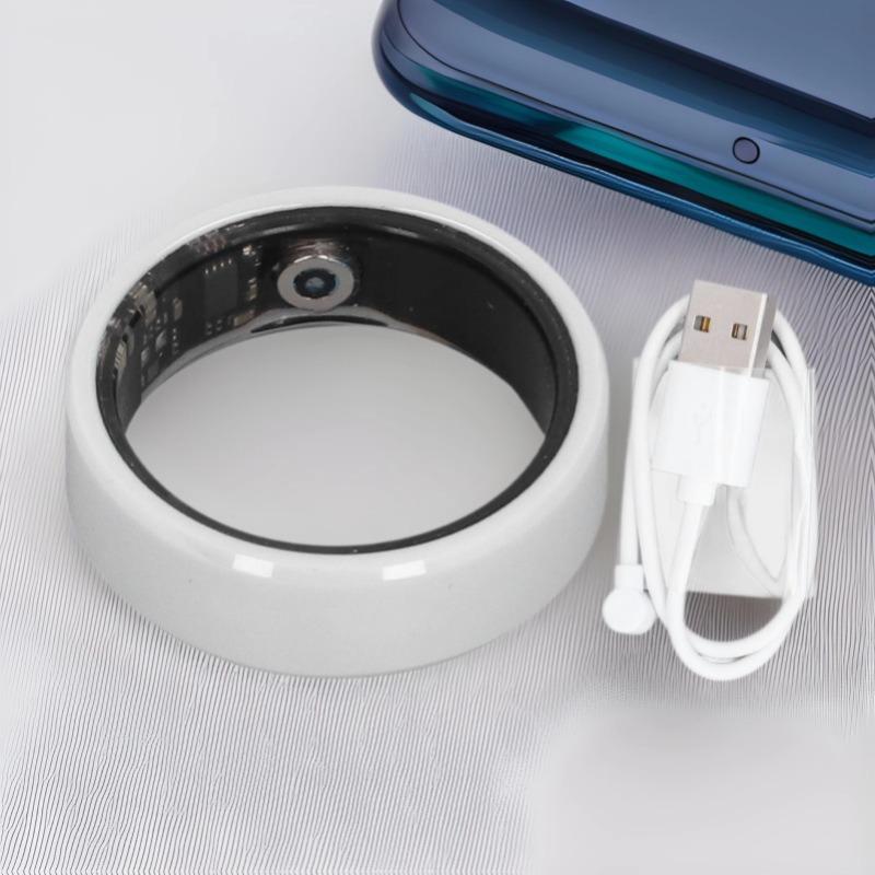 Ceramic Ring: Heart Rate, Blood Oxygen, Sleep Monitoring, Waterproof, Multifunctional, Customizable, Bluetooth NFC for Couples