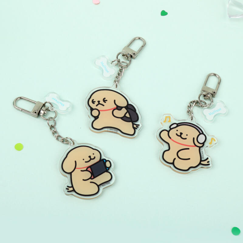Maltese Acrylic Keychain (8 Types)