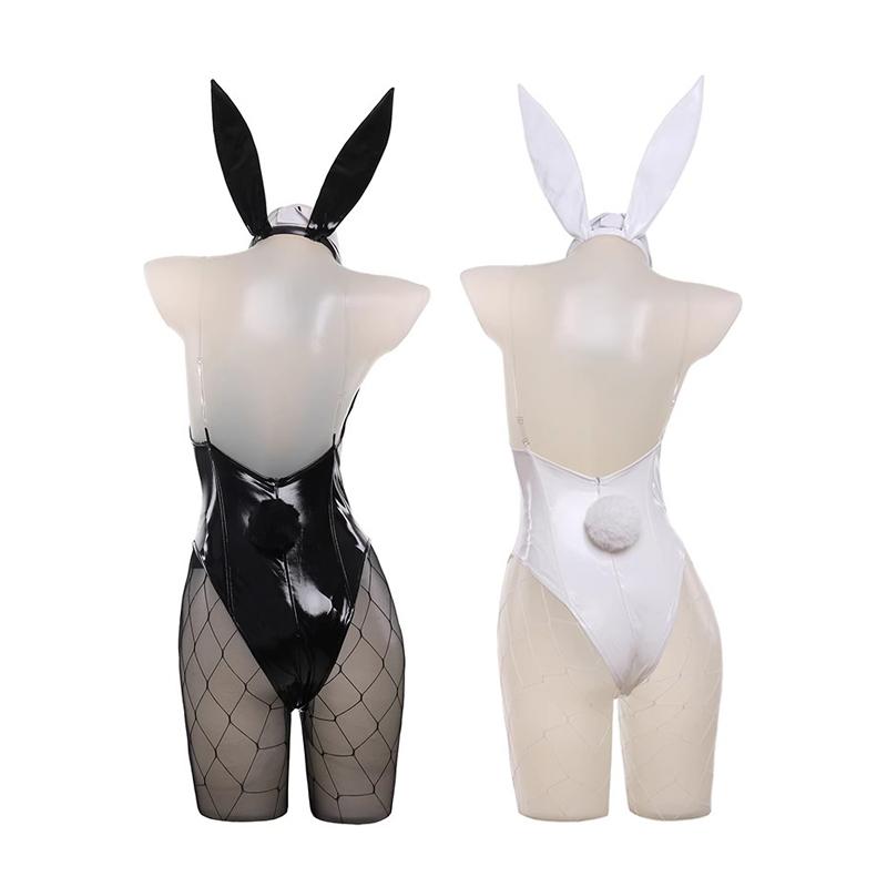 Nikke Goddess Of Victory Blanc Bunny Girl Costume Noir Bunny Suit Women Sexy Cosplay Suit White And Black Jumpsuits