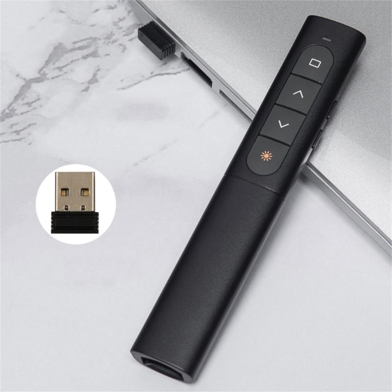 2,4 GHz Fernbedienungen Presenter Drahtlose USB-Präsentationsklicker für PowerPoint-Präsentationen Zeiger Folien vorwärts