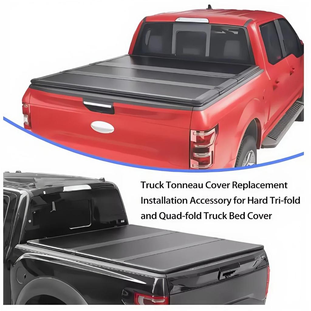 Truck Tonneau Cover Replacement Installation Accessory for Hard Tri-fold and Quad-fold Truck Bed Cover Include Screw T-Bolt