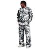Set da Uomo con Felpa a Strati e Pantaloni Cargo con Vita Elasticizzata