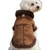 Leash-Attachable Fleece-Lined Winter Clothes for Small Dogs & Cats