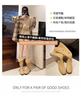 2025 Autumn and Winter New Foot Boots Non-slip Thick Heel Temperament But Knee Boots Solid Color Thin Boots Martin Boots