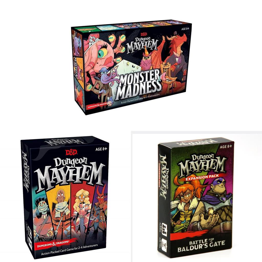 Dungeon Mayhem Card Game With Paper Cards For Strategy And Mental Development