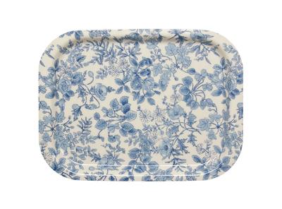 TATSU-CRAFT NS Tray, Medium Square, 36cm, Rest Blue, with Non-Slip Surface, Stylish Plastic, SquareRectangular, Western-Style Tray, Non-Slip, Square,