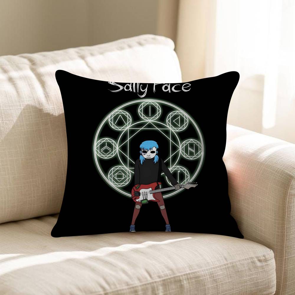

Game SSally Face Horror Cushion Cover Pillow Cover Decor Pillowcase Printed Cushion Case For Couch 30x30 cm
