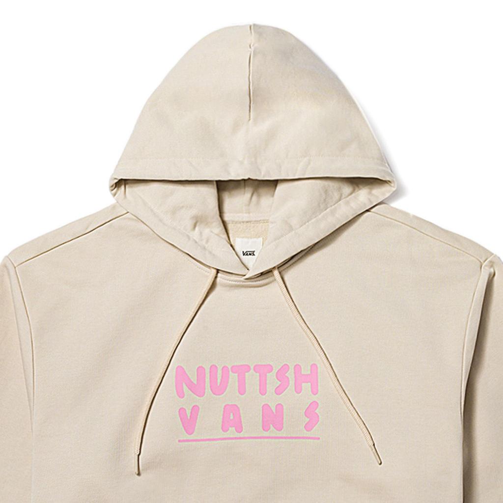 Vans X Asian Artist Collaboration Letter Print Hoodie Women Hoodie Oatmeal VN000H0E2N1
