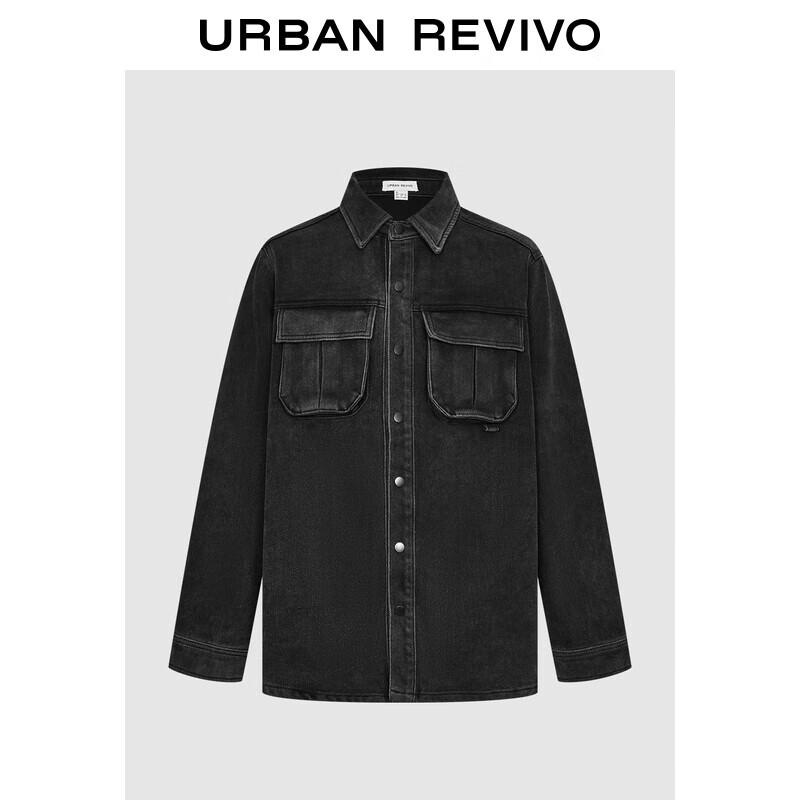 UR Men s Distressed Denim Work Shirt M