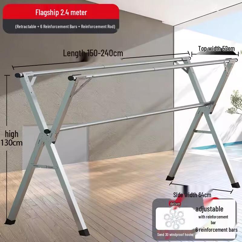 Changbaosen Stainless Steel Folding Retractable Laundry Drying Rack