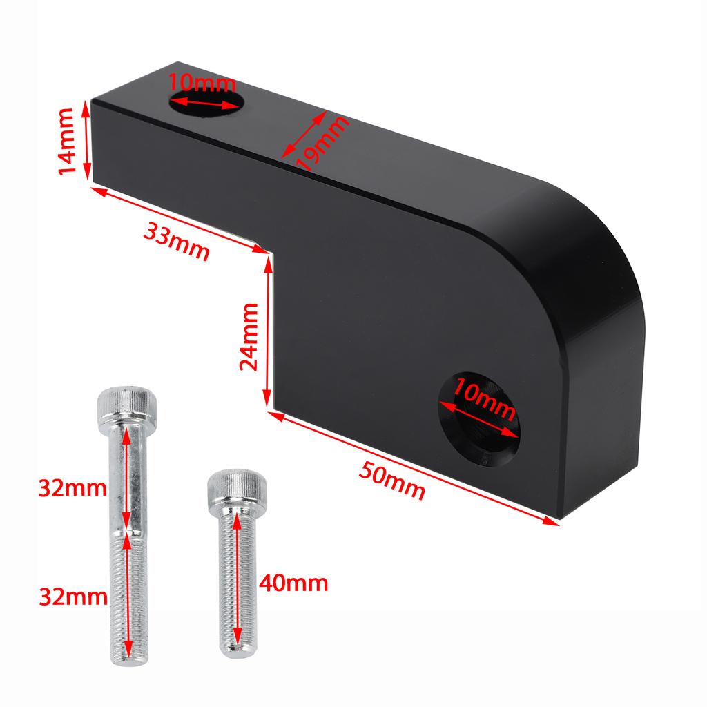 39-49Mm Headlight Mount Bracket Headlamp Holder Adapter For Sportster Big Twin