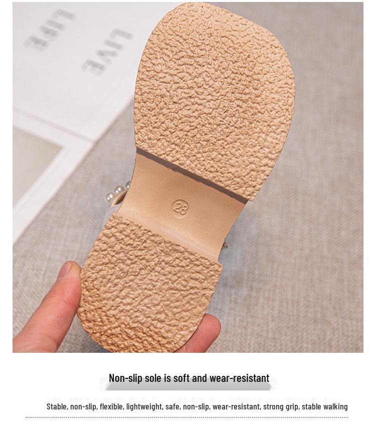 Girls' Bow Summer Sandals 2025: Elegant Korean Style Low-Cut Princess Shoes