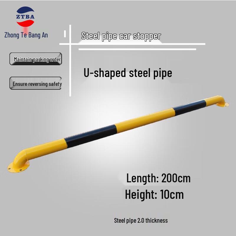 Steel Pipe Garage Parking Stopper Standard