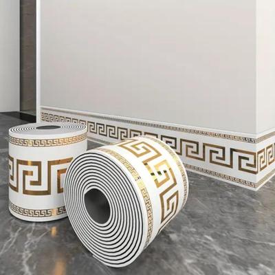 Thick Roll, European Style Marble Tile Panel Wallpaper, Self-adhesive PVC Imitation Brick, DIY Detachable, Floor and Wall Protection Strip