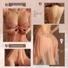 Elegant Lace Sheer Mesh Nightdress - Bust Enhancing, Plus Size, Thin Steel Ring, Sexy Summer Sling for Women
