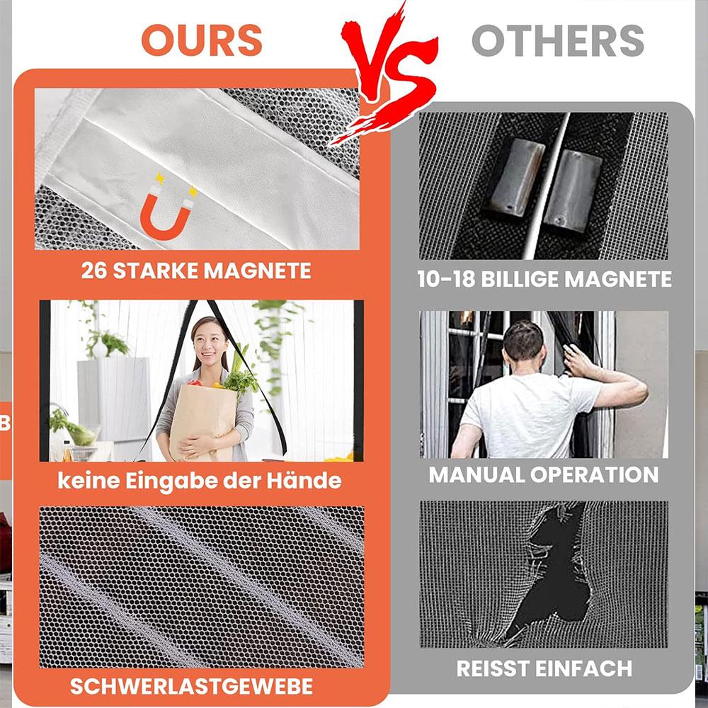 New No Punching Magnetic Screen Door Curtain Anti Mosquito Insect Fly Bug Automatic Closing Household Ventilation Door Curtain
