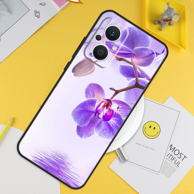 Orchid Flowers Colorful For OPPO Reno 13F 11F 12F 14F 10 11 12 13 14 Pro 8T 7 8 Lite OPPO Find X8 X6 X5 X9 Pro Case