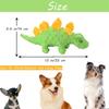 Pet Dog Squeaky Plush Dinosaur Toys Interactive Dog Indestructible Toys Plush Stuffing Pet Supplies Small Dog Chew Molar Toys