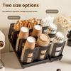 Detachable Multifunctional Disposable Paper Cup Holder Single Double Size Coffee Cup Storage Rack Plastic Ground Mounted Home