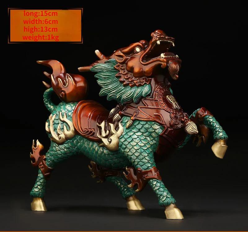 

Copper Unicorn Ornaments Attract Wealth Fire Unicorn Living Room TV Cabinet Decor