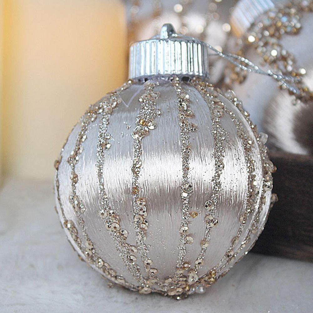 9pcs 8cm Hand-painted Ball Ornament Round Christmas Tree Hanging Ball  New Year