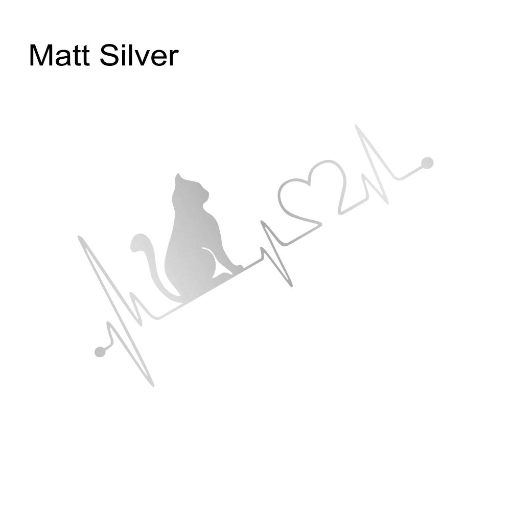 Universal Car Body Vinyl Sticker Cat Electrocardiogram Graphics Decal DIY Style Auto Window Hood Tail Tuning Accessories