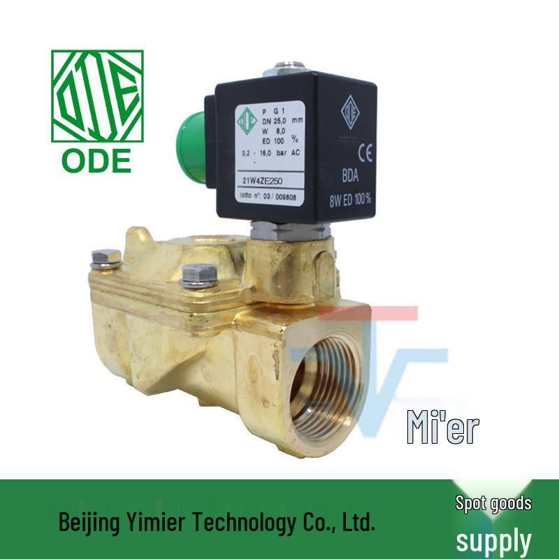 1-Inch 220V Brass Two-Way Normally Open Solenoid Valve 21W4ZV250