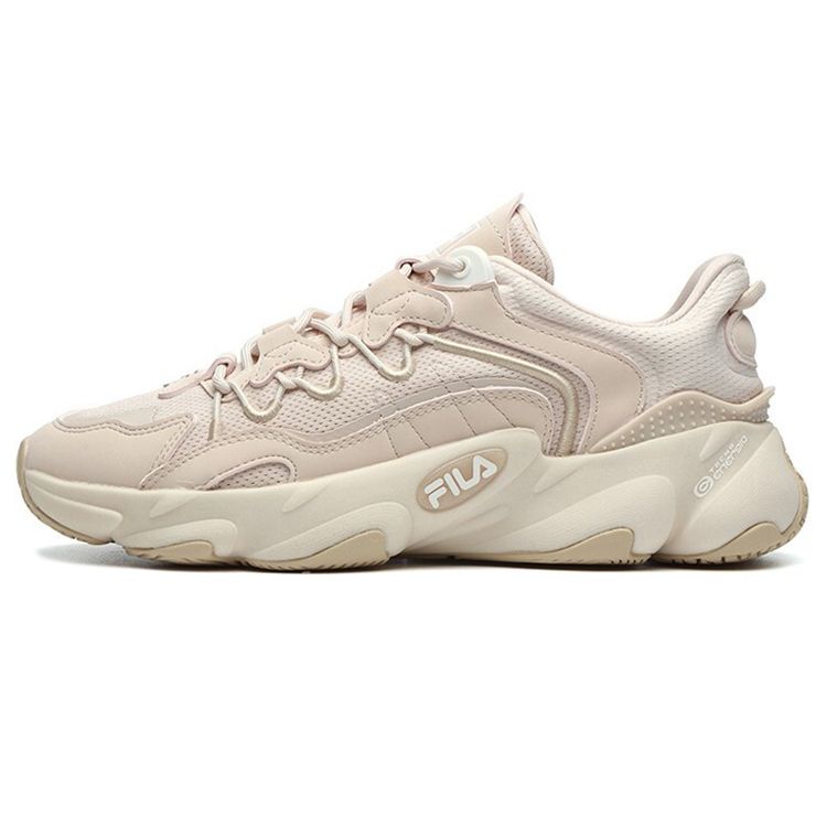 FILA Fabric Synthetic Leather TPU Casual Low-Top Dad Shoes Women sneaker Light-Pink F12W141105FWP
