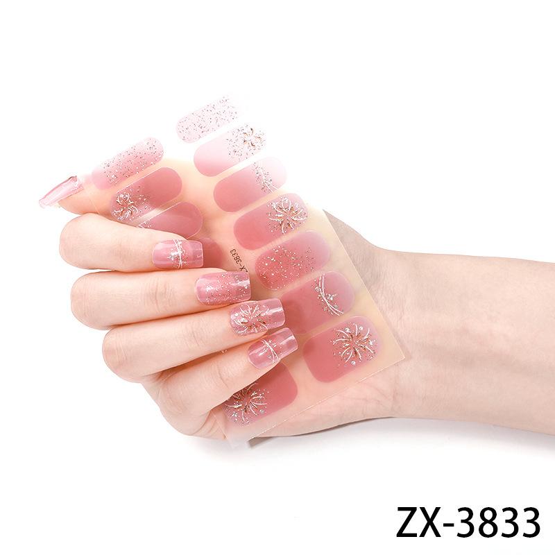 

Новые 3D наклейки для маникюра с бриллиантами, имитация алмазной пленки для лака для ногтей, наклейки для ногтей, маленькие свежие наклейки для маникюра ZX-3833