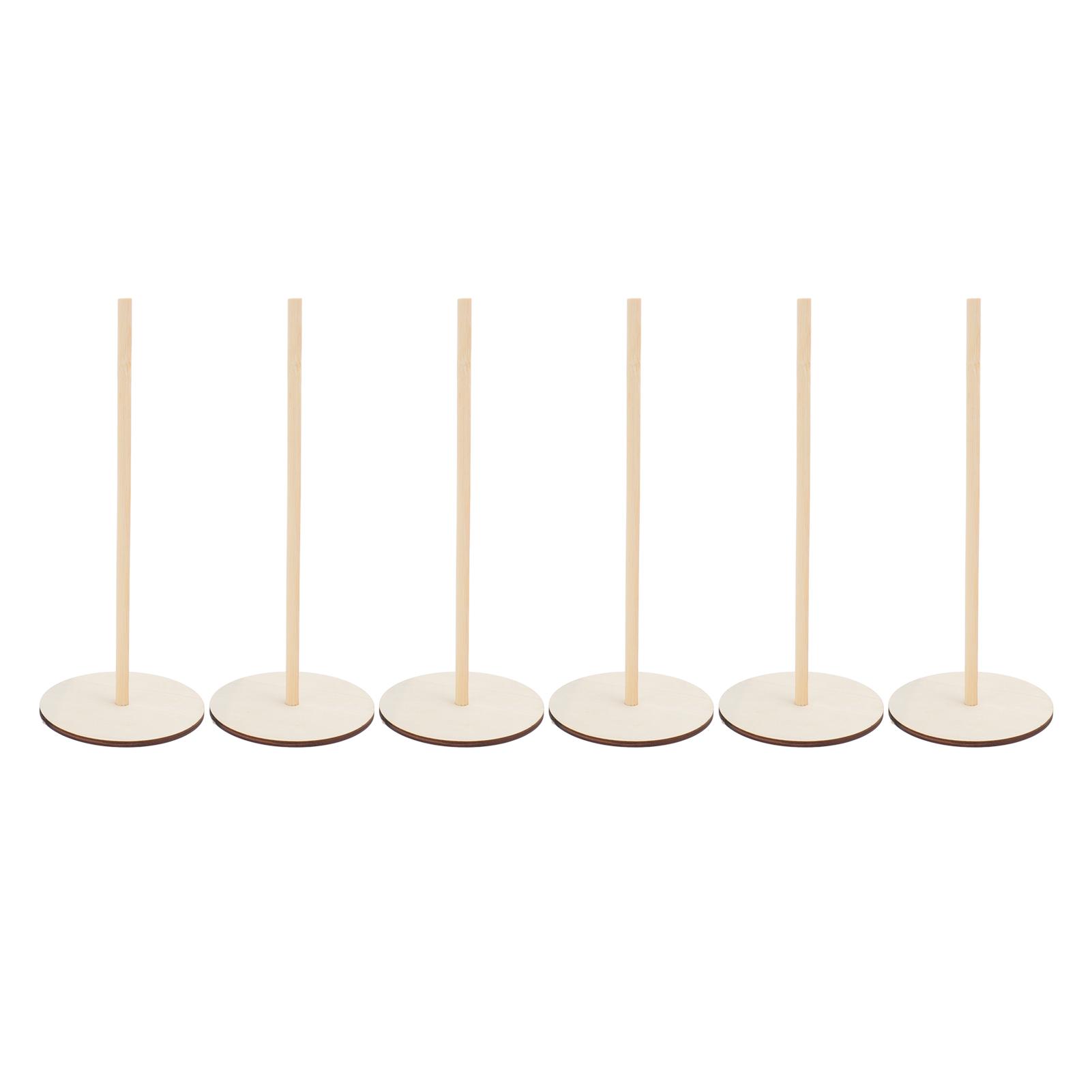 

6 Наборов Деревянная Подставка для Пончиков Инновационная Ретро Многоразовая Разборная Держатель для Пончиков для Свадьбы Дня Рождения