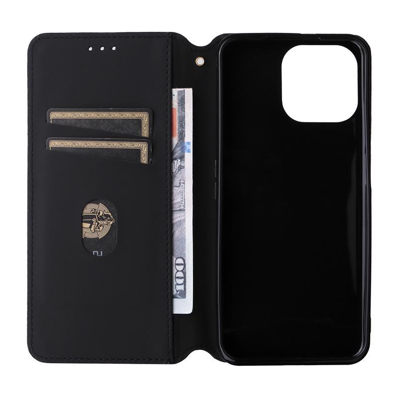 Cubot P80 Leather Flip Case with 3D Texture, Magnetic Closure, and Card Slot.