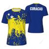 CURACAO Flag 3D Print Sport Quick Dry Breathable Men Tshirt Outdoor Football Jersey Casual Short Sleeve Parent-child Clothes Top