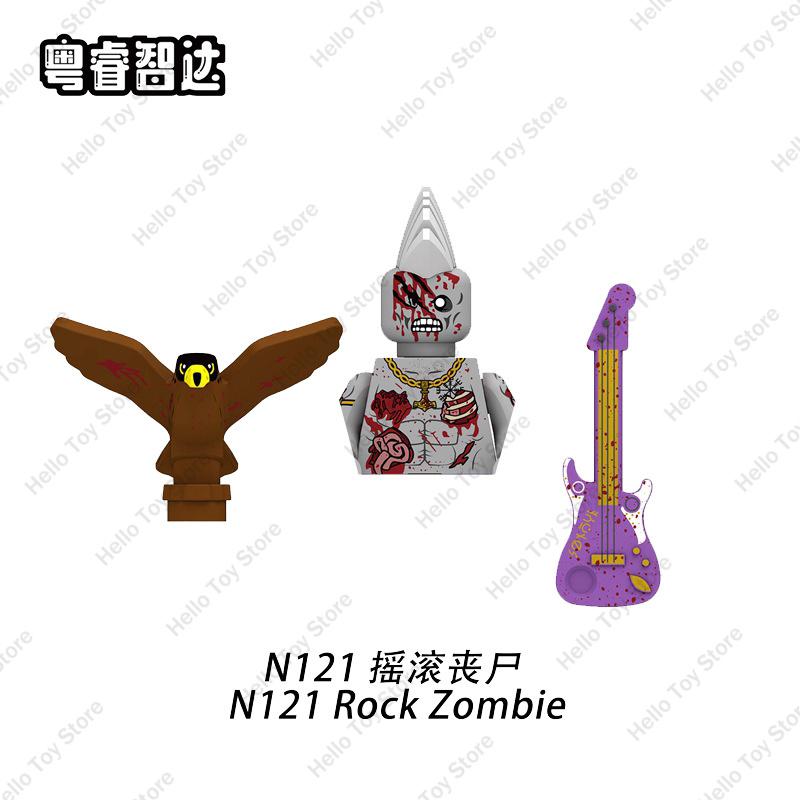 2024 City Halloween Zombie Series Walking Deads Ghost Mini Action Figure Building Blocks Soldiers MOC Bricks Kid DIY Gifts Toys