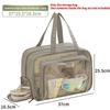 Waterproof Travel Toiletry Bag With Zipper Design For Gym And Vacation Use