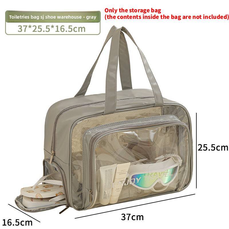 Waterproof Travel Toiletry Bag With Zipper Design For Gym And Vacation Use