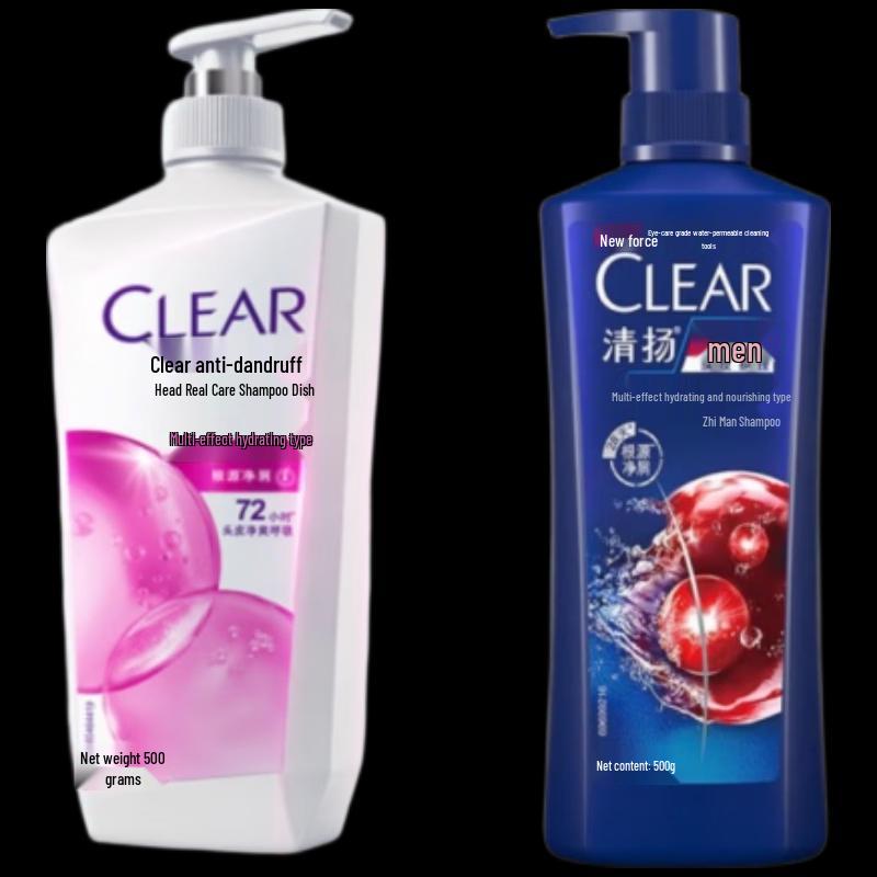 Clear Men s & Women s Anti-Dandruff Moisturizing Shampoo Set