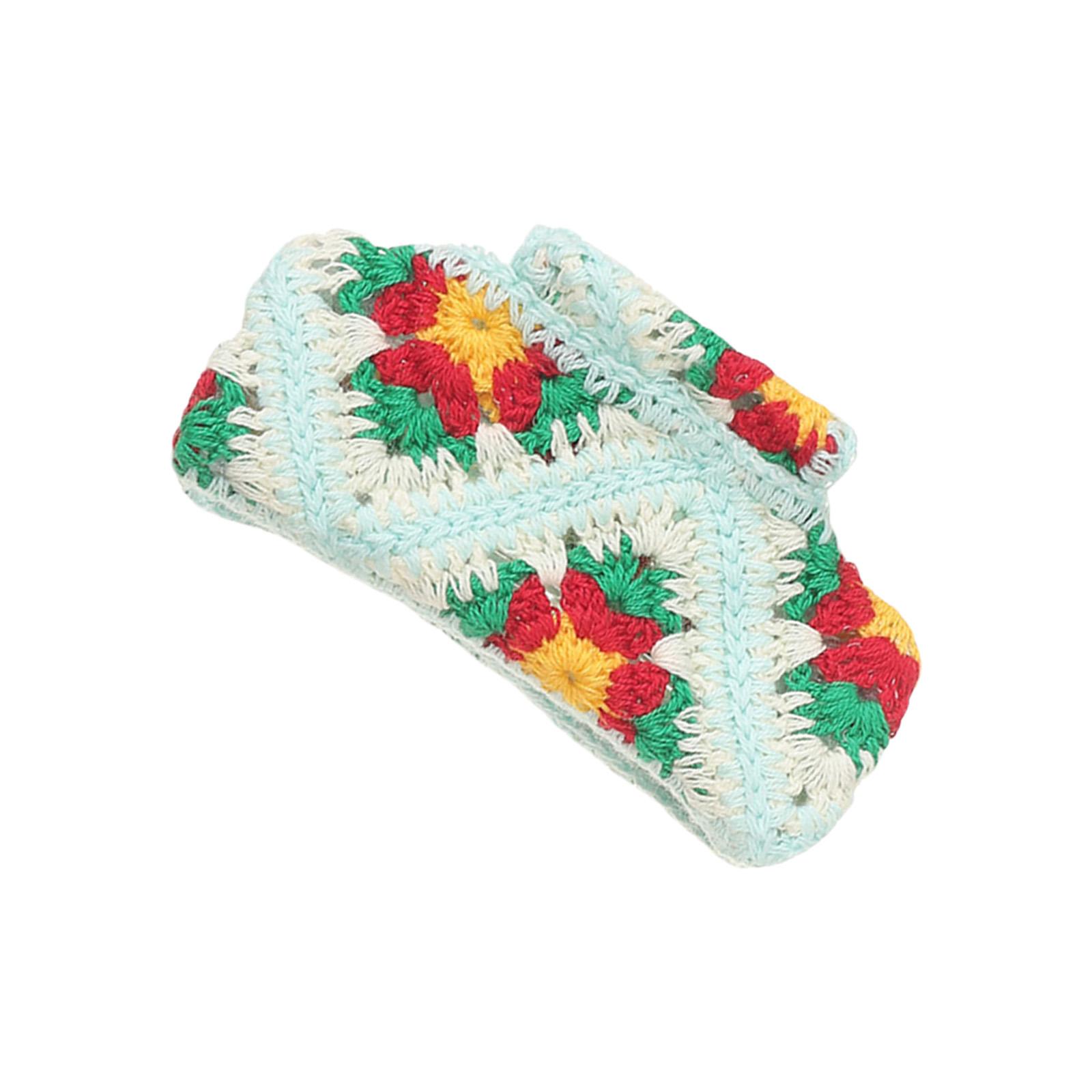 

Ethnic Resort Theme Crochet Hair Claw Clip NonSlip Hair Clamp For Women Girl Vacation Hair Jaw Fashion Accessories зелёный
