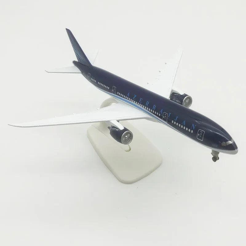 20cm Legierung Azerbaijan Airlines B787 Flugzeugmodell Flugzeug Druckguss Flugzeug Ausstellungsflugzeugmodell Erwachsene Kinderspielzeug Sammlerstück