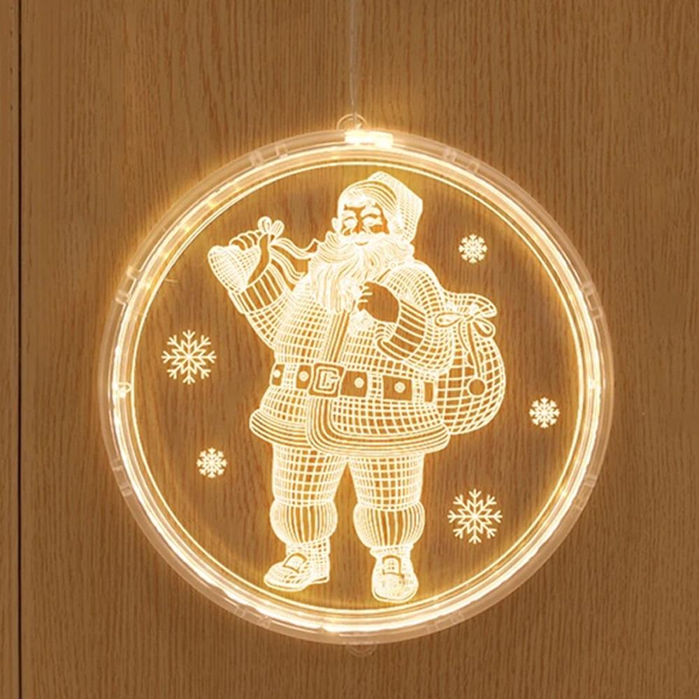 Christmas LED Neon String Lights 3D Alphabet Suction Cup Wall Decor Colorful Room Atmosphere Lighting For Home Party Holiday