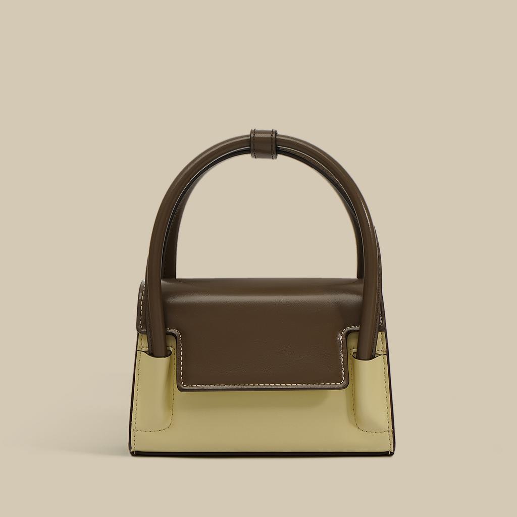 Niche Design Small Square Bag Versatile Fashion Flip Contrasting Color Messenger Single Shoulder Messenger Bag