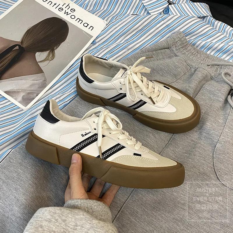 Retro Shoes for Women Sneakers Classic Low Cut Lace-up 35-44 All-match Designer Sneakers Women 35