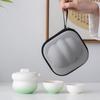 Travel Tea Set Kuaike Cup Portable High-end Outdoor Travel Tea Cup One Pot Two Cups Ceramic Tea Pot