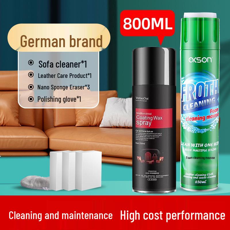 Leather Sofa Cleaner & Conditioner: Stain Remover & Maintenance Oil for Genuine Leather