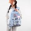 Cartoon 26 English Letter K-Pop Printed Large Capacity Backpack for Teenger Student Girl Boy Schoolbag Bookbag Kid Gift Women Waterproof Travel Bag