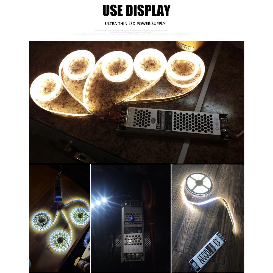 Upgrade Aluminium Alloy LED Driver Household 12V/24V Power Supply Portable Light Transformers for LED Light Strip